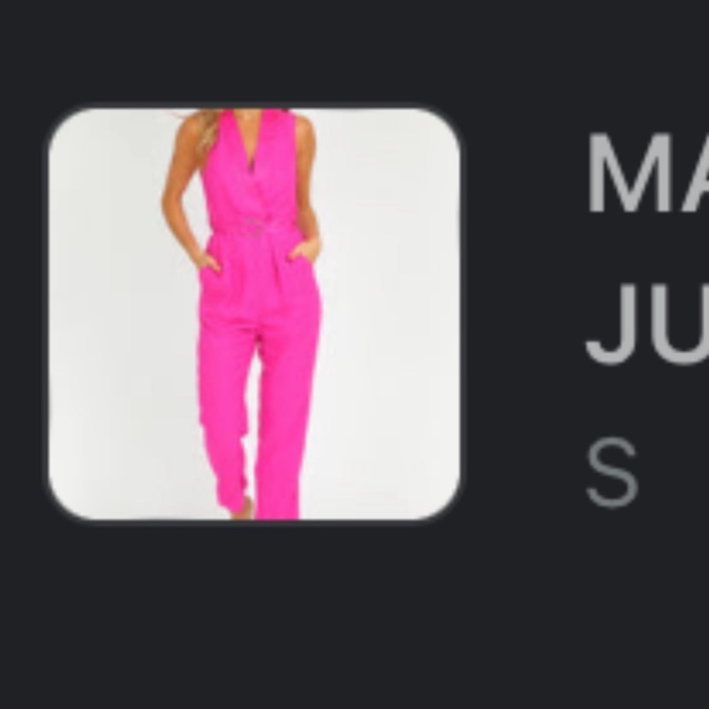 Pink never worn pink L’abeye jumpsuit